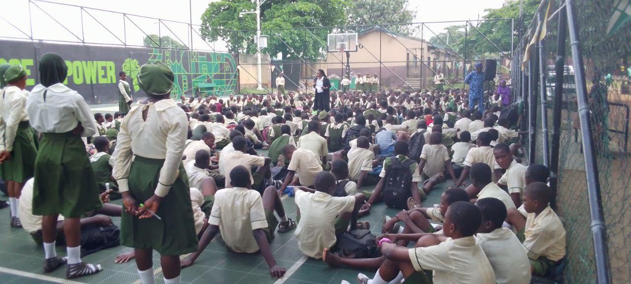 MMF training at ilupeju junior grammar school